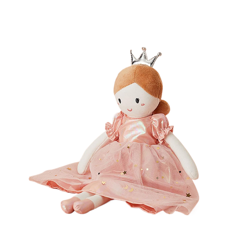 Boneca de Pano Princesa Montessoriana, feita em algodão macio e bordada à mão. Ideal para estimular a criatividade e o aprendizado lúdico das crianças. Perfeita para mães e futuras mamães que buscam um brinquedo educativo e seguro