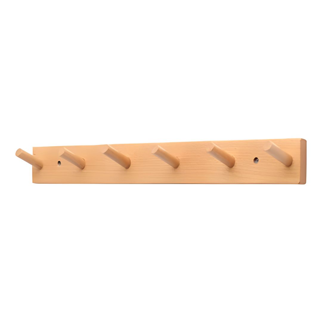 Ganchos de Parede em Bambu – Solução prática e sustentável para organizar e decorar o quarto infantil. Feitos de bambu ecológico, ideais para pendurar roupas, bolsas e acessórios com estilo e segurança