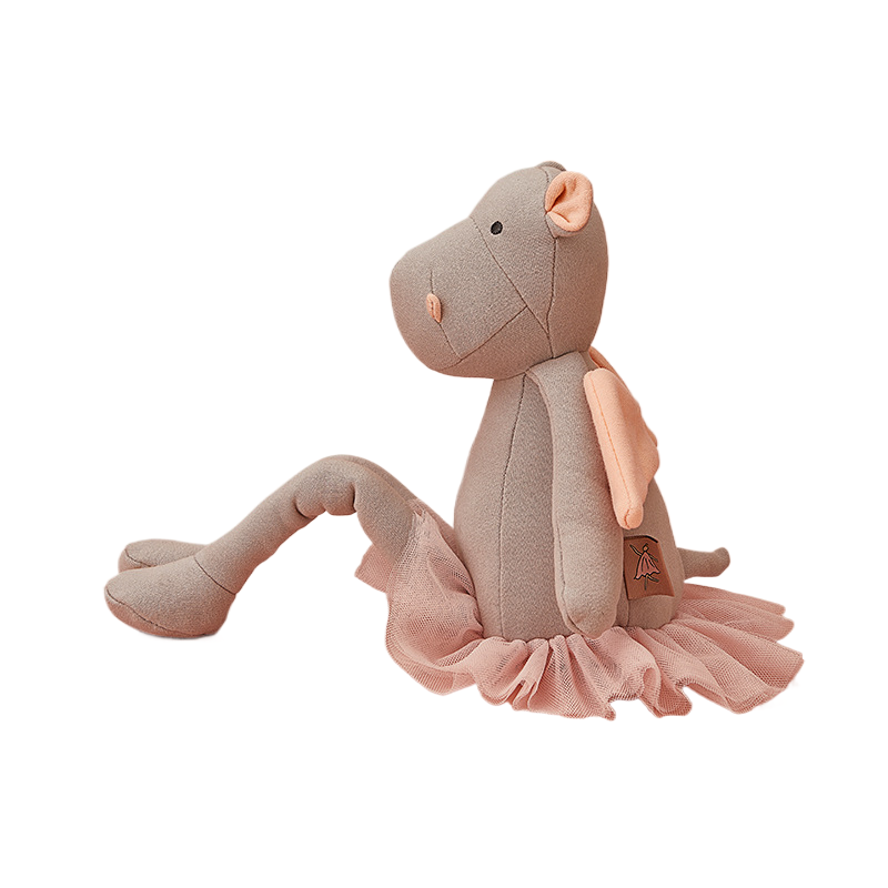 Pelúcia Unicórnio de Tutu 40cm, educativa e segura, confeccionada em 100% algodão. Ideal para estimular o desenvolvimento sensorial e decorar o quarto infantil. Perfeita para mães que buscam brinquedos montessorianos e lúdicos