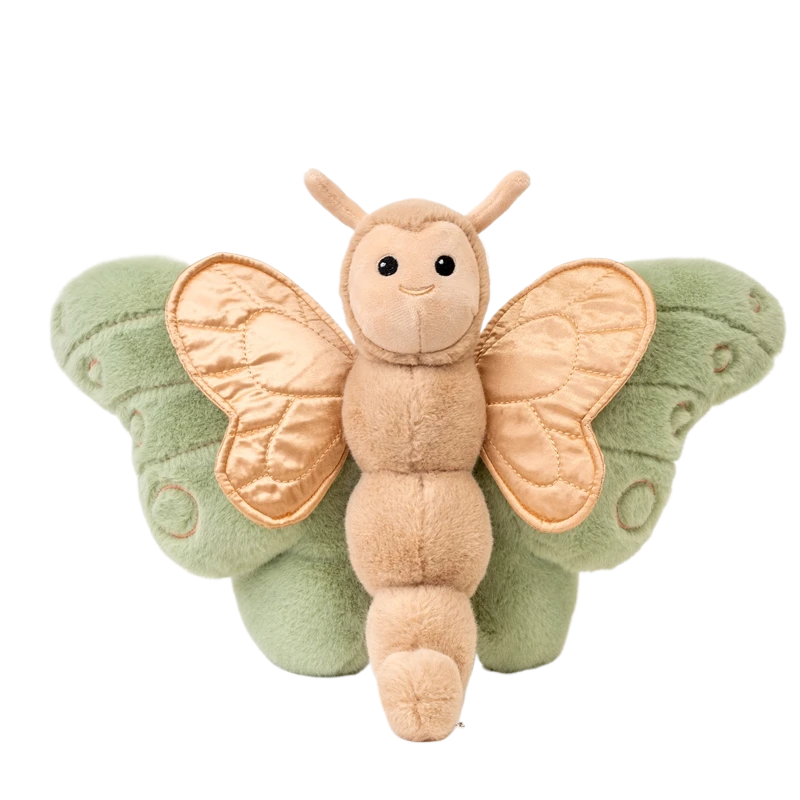 Pelúcia Borboleta Charmosa - Decoração e conforto para o quarto infantil. Feita com enchimento de algodão premium, ideal para decorar e aconchegar. Tamanho: 25cm x 36cm. Perfeita para presentear bebês e crianças