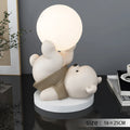 Luminária Ursinho de Resina - Luz noturna decorativa para quarto infantil. Design encantador com luz suave, disponível em várias cores. Perfeita para criar um ambiente aconchegante e seguro para crianças